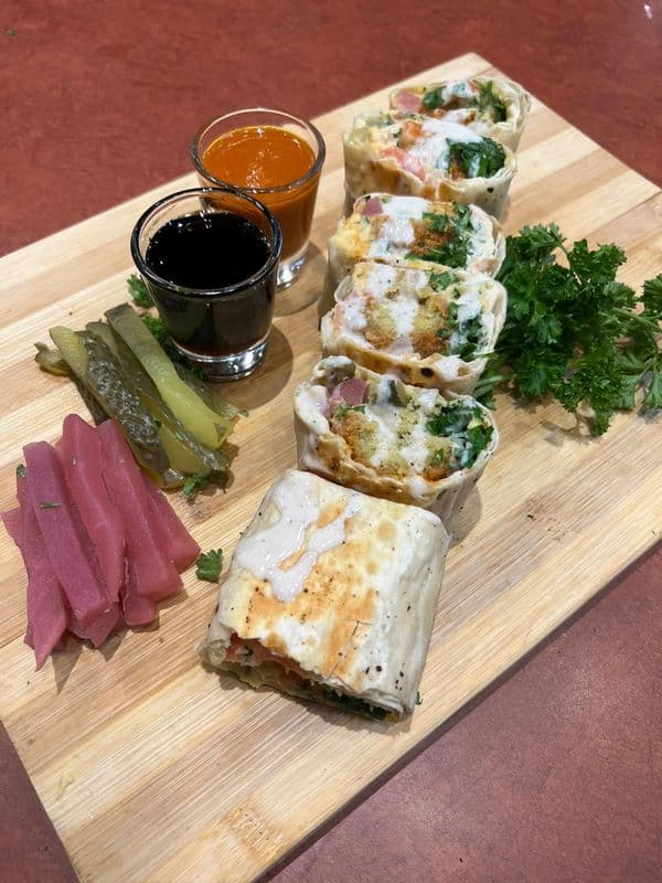 Falafel Saj Wrap