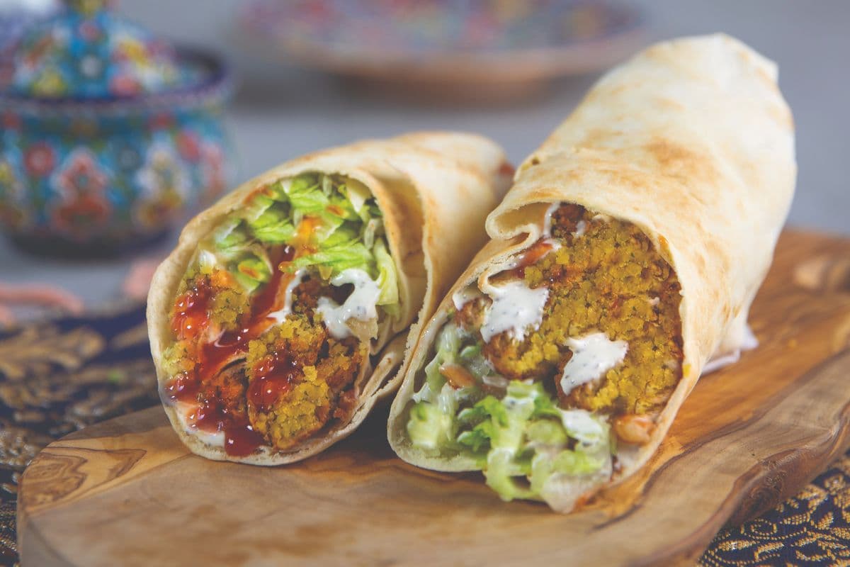 Large Falafel Wrap Combo