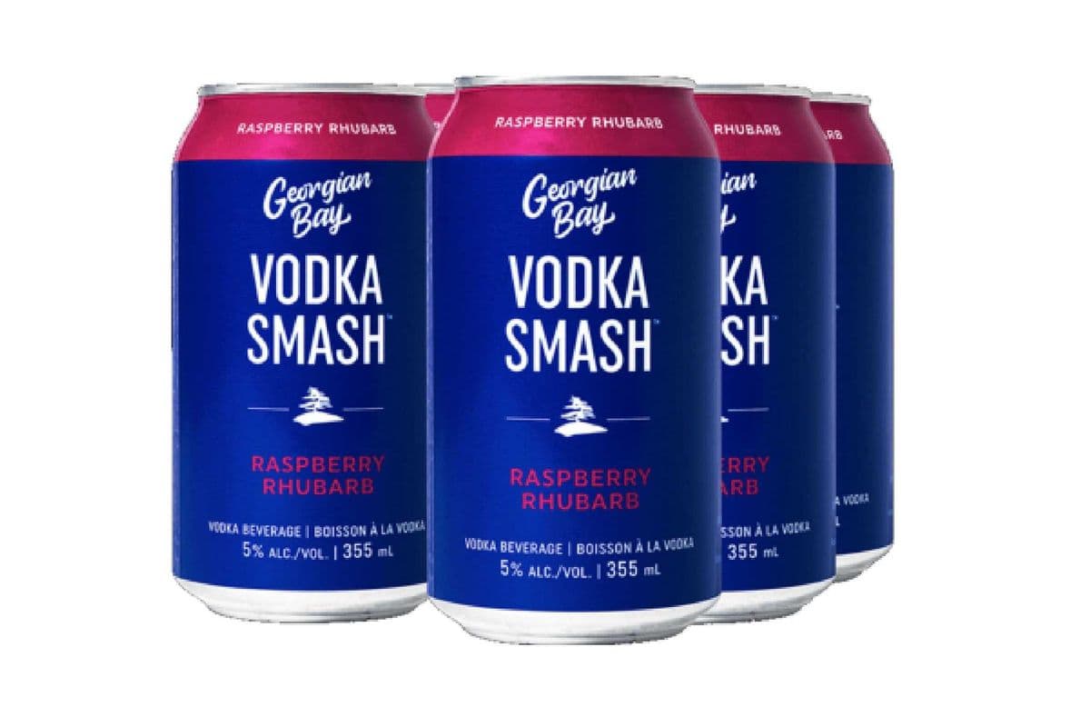 Georgian Bay Vodka Raspberry Rhubarb (6 x 355ml)