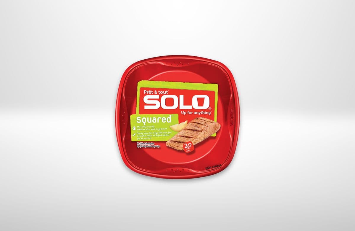 Solo Grip Plastic Plates (20 Count)