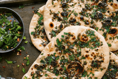 Chilli- Coriander Naan