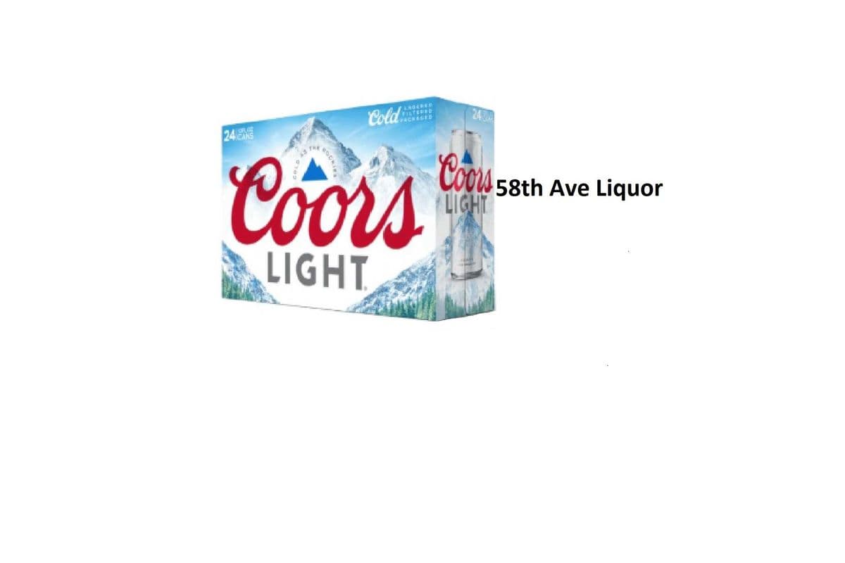 COORS LIGHT 24 CANS (1 x 24x355ML)