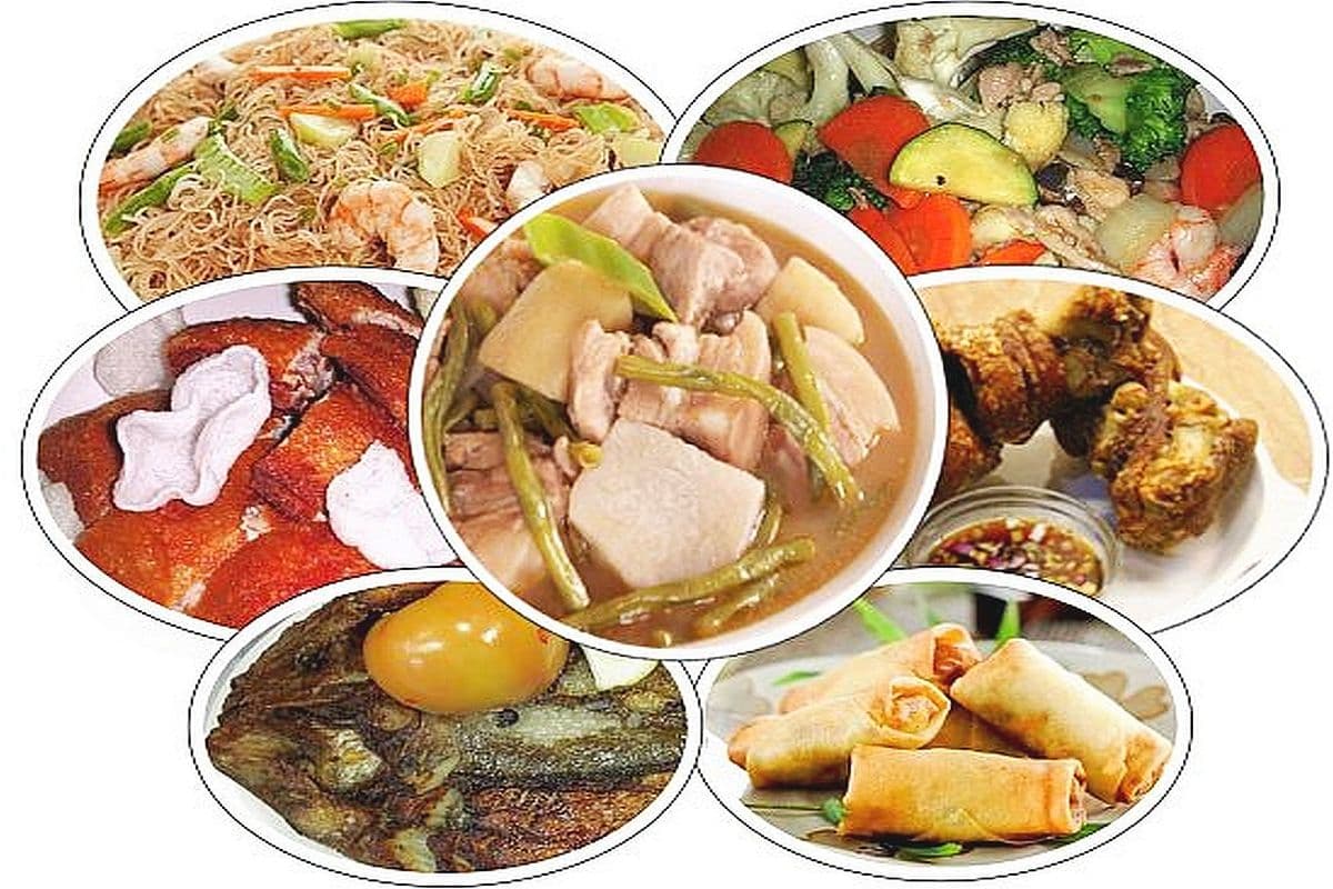 Filipino Combination Dinner for Four