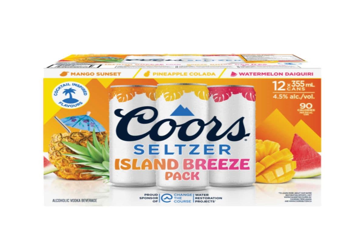 COORS SELTZER ISLAND BREEZE PACK 12*355ML (1 x 12*355ML)