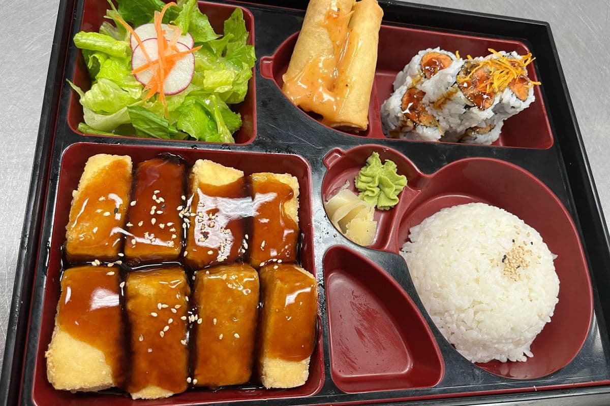 Vegetarian Tofu Teriyaki Bento