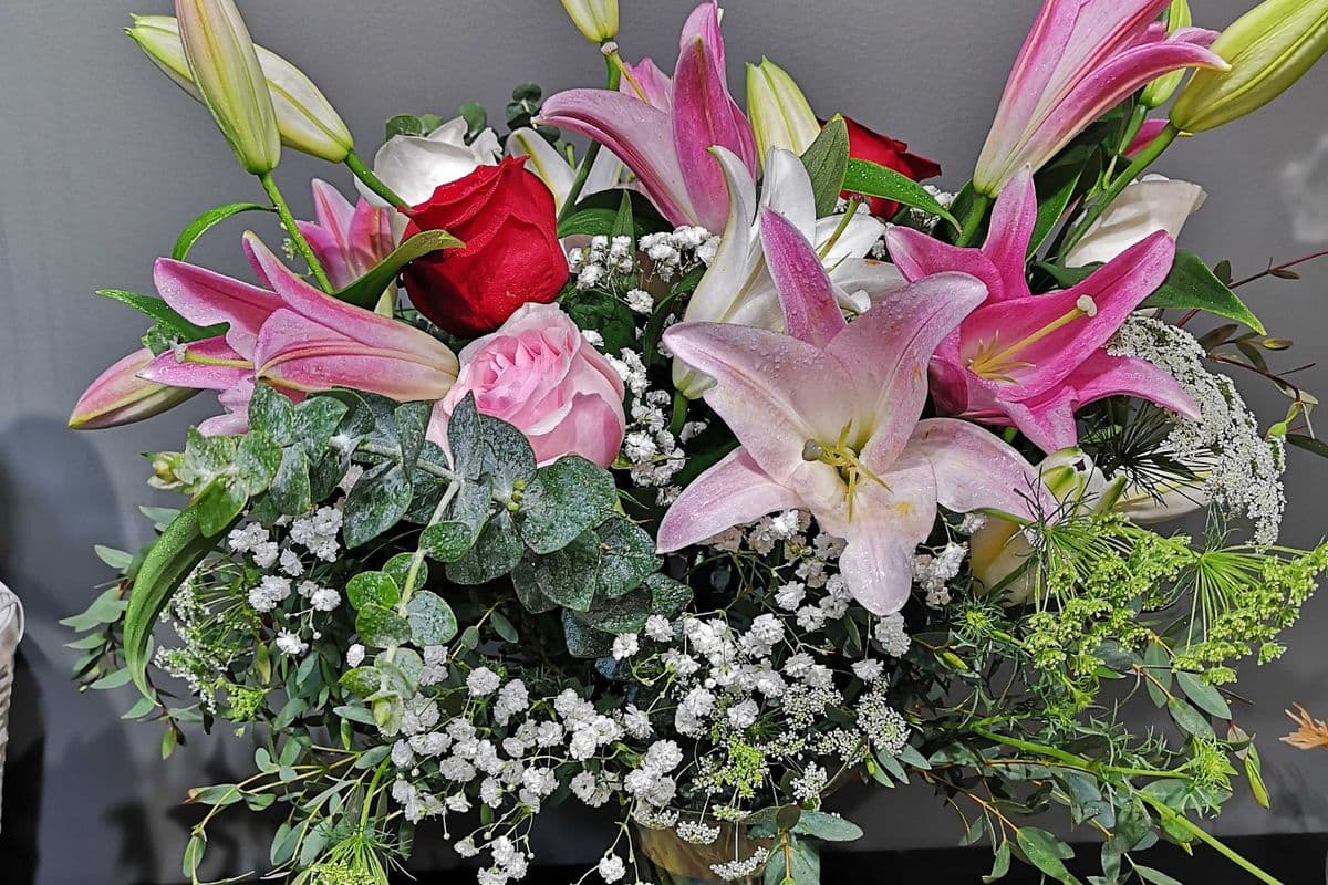 Mixed Flowers in Medium Vase