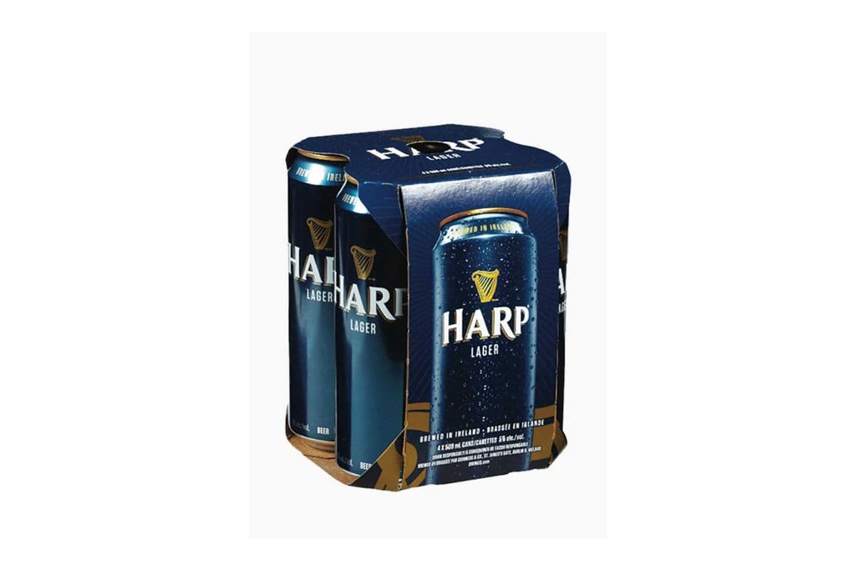 Harp Lager, Ireland (4 Cans) (4 x 473ML)