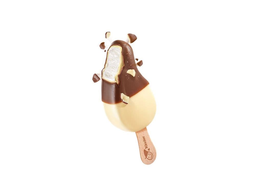 Kinder Schokolade Ice Cream Bar Euro Milk and White Chocolate