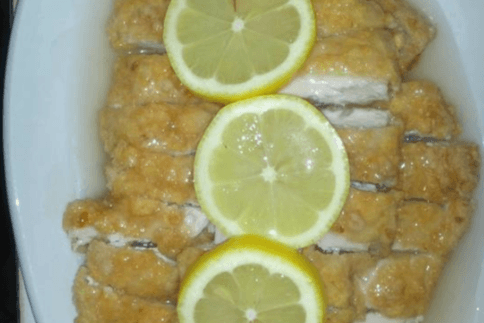 Chicken with Lemon Sauce (Lightly Sweet)