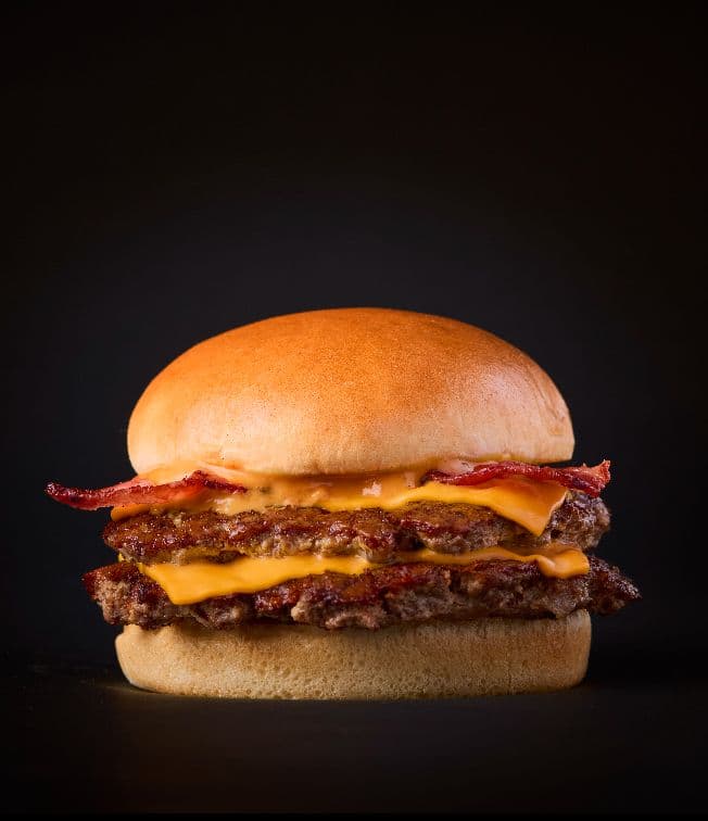 BURGER ONLY The Purist Bacon Double Cheeseburger - CALS 850
