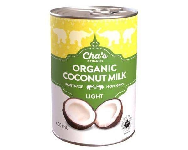 CHA'S ORGANIC COCONUT MILK LIGHT 400ML