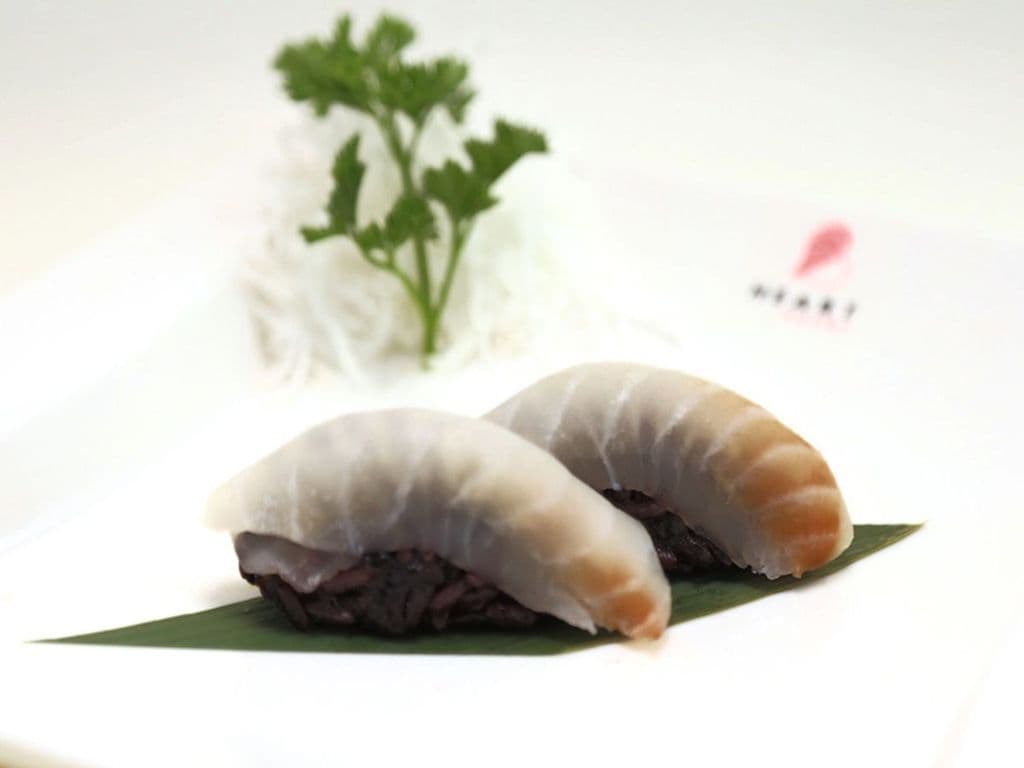 145B brown rice tilapia sushi