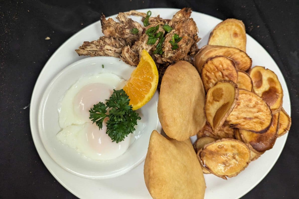 Two Eggs and Jerk Breakfast