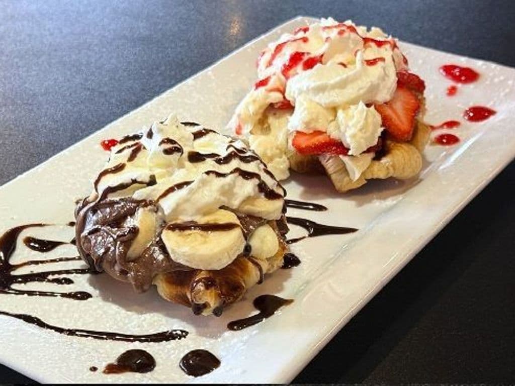 Strawberry & Nutella Mini Croffles