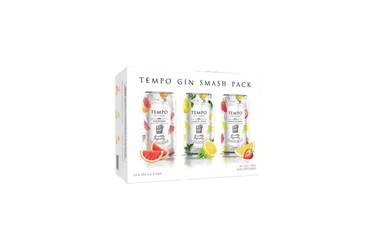 Tempo Gin Smash Variety 12 Pack Cans (1 x 355ml)