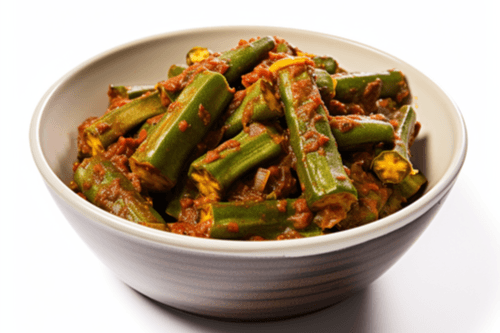 Bhindi Masala (Olas dans une sauce / Okras in Sauce)