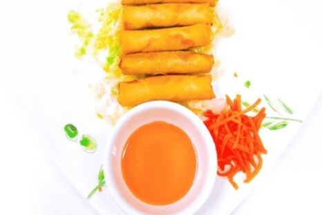 102. Deep-Fried Chicken and Shrimp Rolls - Cha Gio Tom Thit Ga