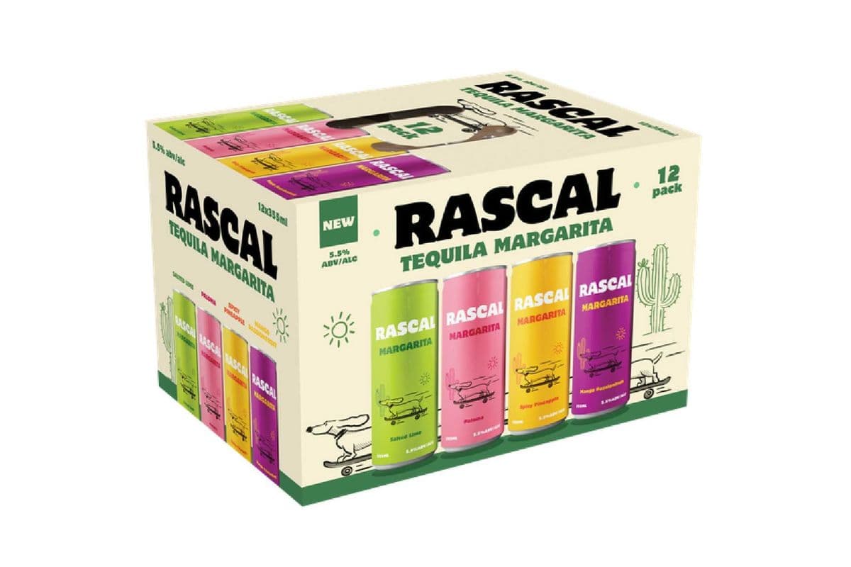 Rascal Tequila Margarita Mix Pack (12 x 355ml)