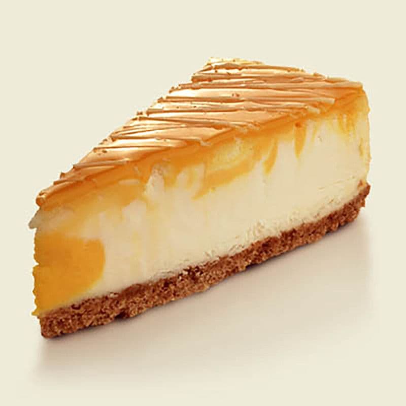 Orange Creamsicle Cheesecake Slice