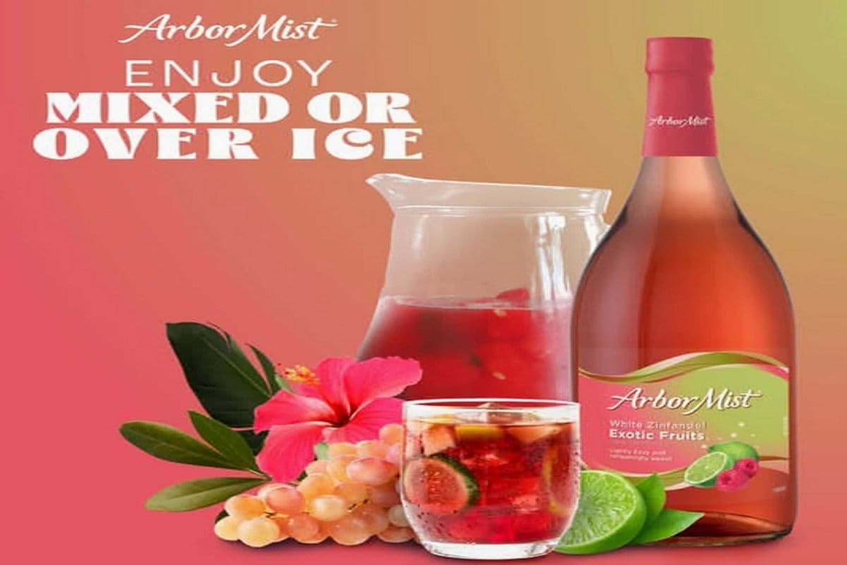 ARBOR MIST STRAWBERRY WHITE ZIN (1 x 750ML)