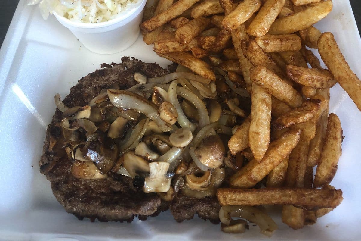 Assiette hamburger de steak / Hamburger Steak Plate