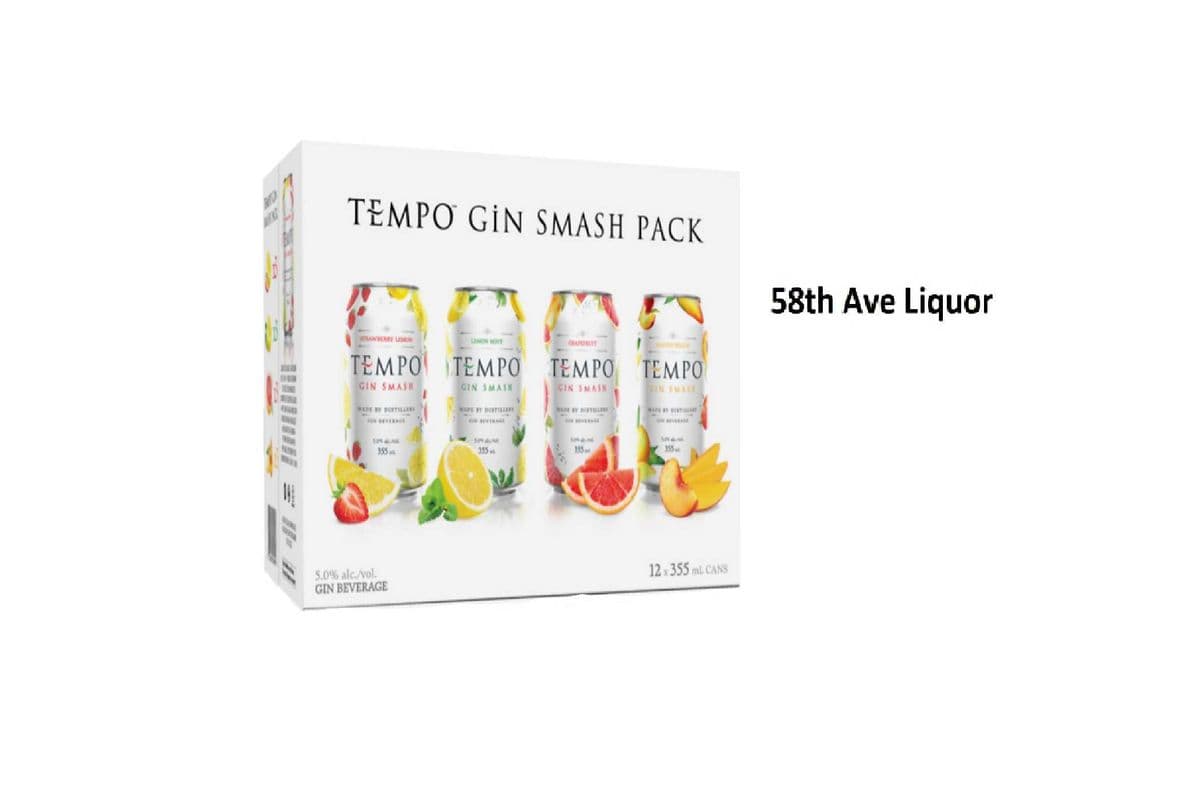 TEMPO GIN SMASH MIX CANS (1 x 12x355ML)