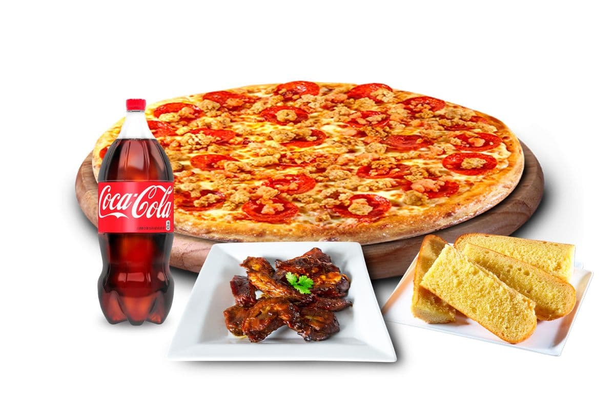 1 x 12" Pizza Meal for 3 Plus