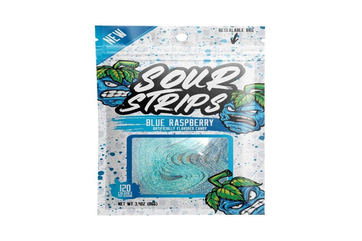 Sour Strips Blue Raspberry (96 g) (96g)