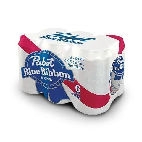 Pabst Blue Ribbon 355ml x 6 Pack