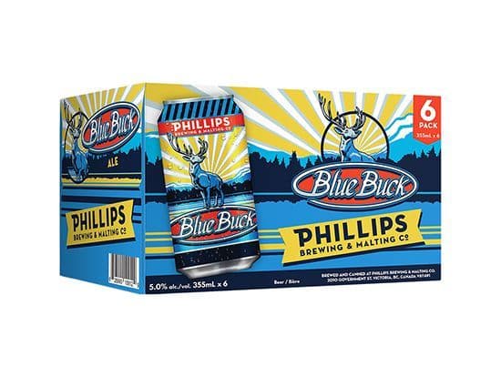 Phillips Blue Buck 6pack, 355mL craft (5.0% ABV)