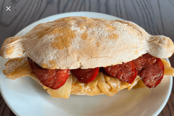 Flame Grilled Chourico Sandwich (Hot ot Mild)
