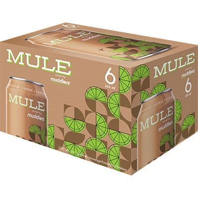 Muddler's Craft Cocktails Moscow Mule, 6 x 355 ml