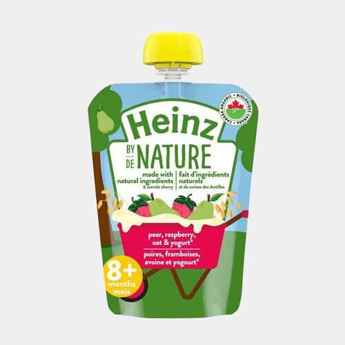 Heinz Poire, framboises, avoine et yogourt (128mL) / Heinz Pear, Raspberry, Oat & Yogurt (128mL)