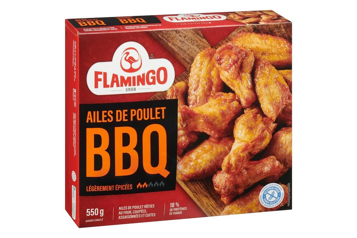 Flamingo - Ailes de poulet BBQ / BBQ Chicken Wings (550 g)