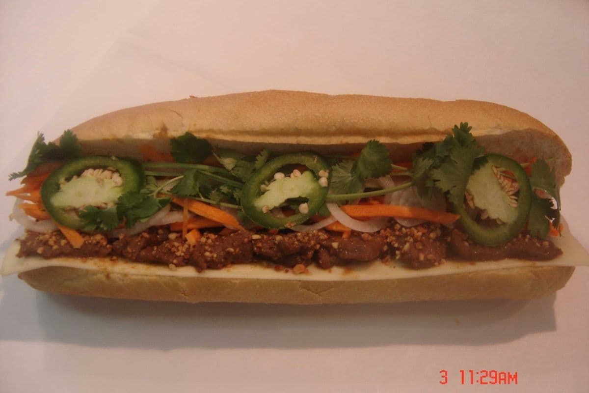 12" Saigon A with Sate Beef and Sate Chicken