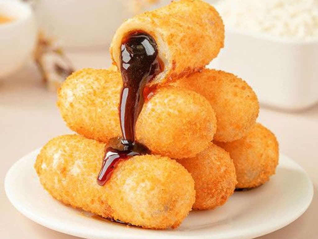 Glutinous Rice Cake with Brown Sugar (6pc)爆浆糍粑