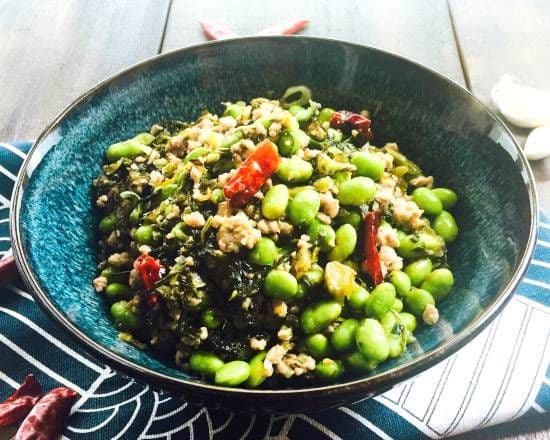 Edamame with vegetable / Edamame avec legumes