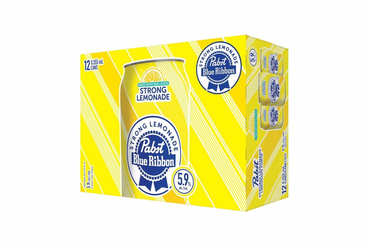 Pabst Blue Ribbon Strong Lemonade 12 Can (12 x 355ml)