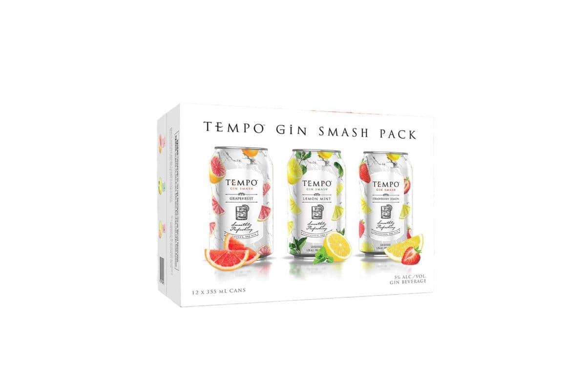Tempo Gin Smash - Mixed Pack (12 x 355 ml Cans)