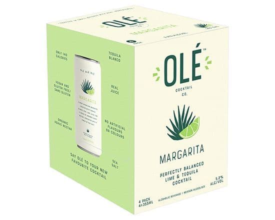 Ole Cocktail Co. Margarita, 4 x 355 ml
