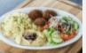Hummus and Falafel Dish