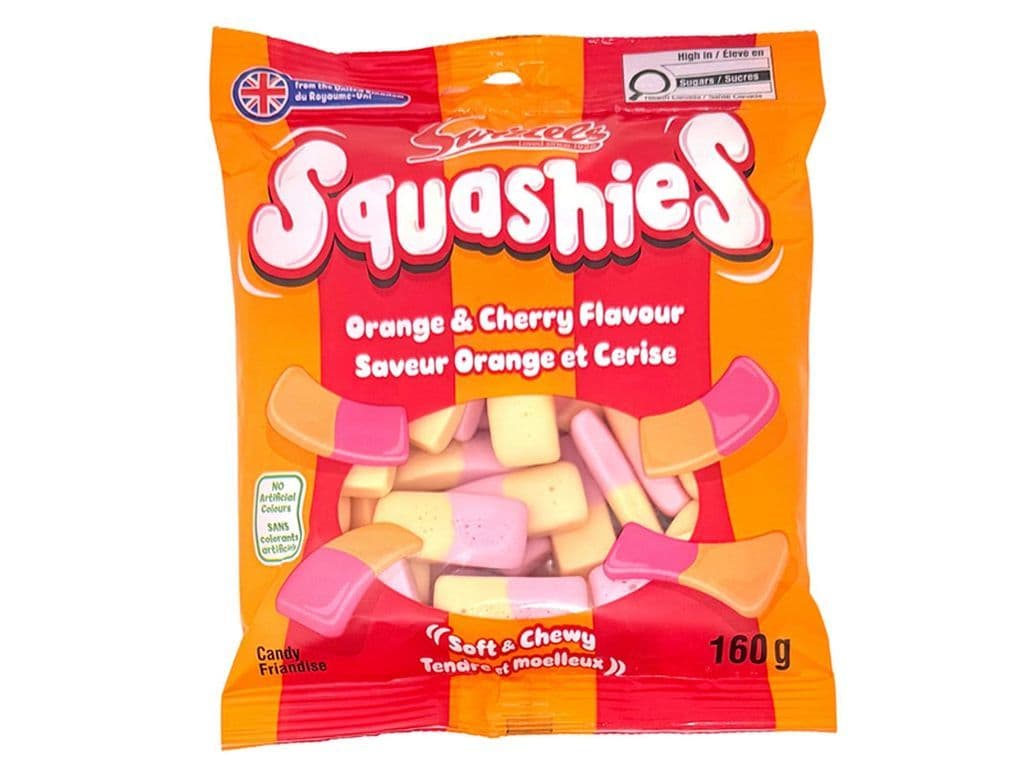 Swizzels Squashies Orange Cherry Squishy Candy UK 160g