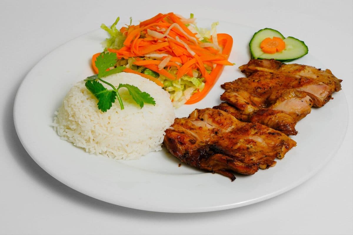 F1. Grilled Chicken on Rice
