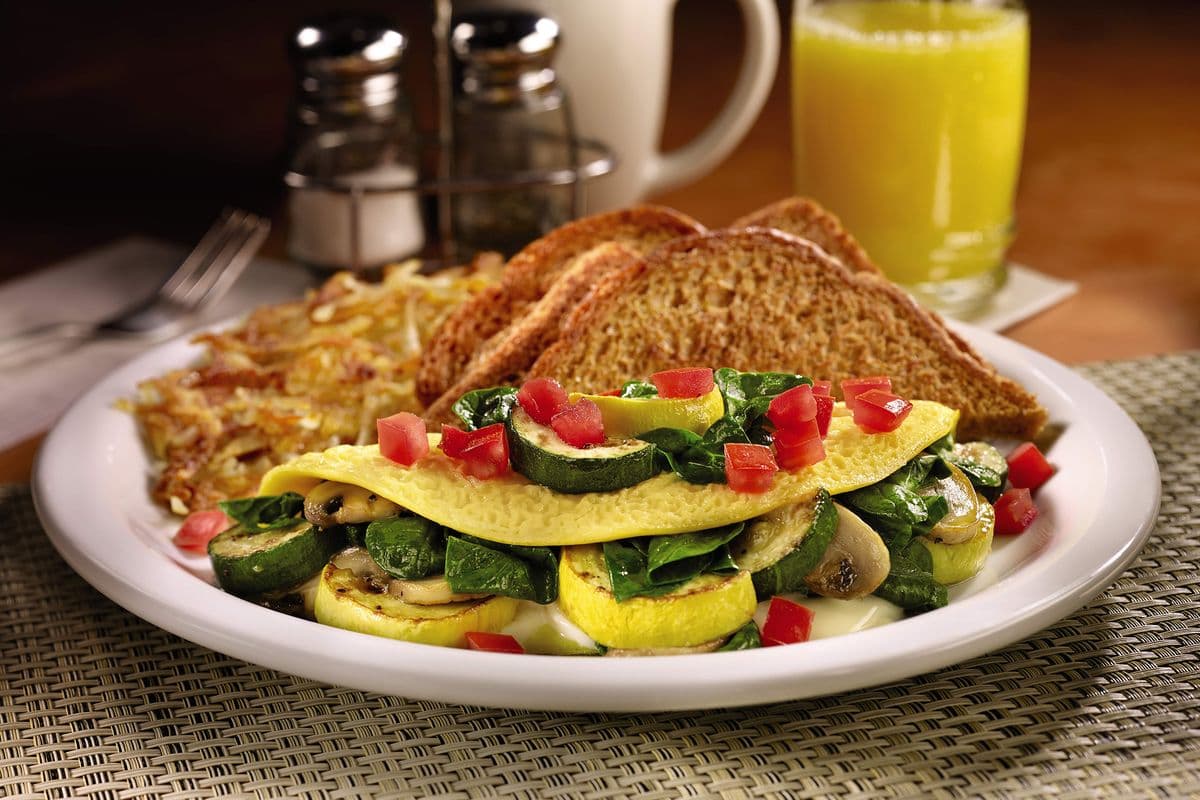Loaded Veggie Omelette