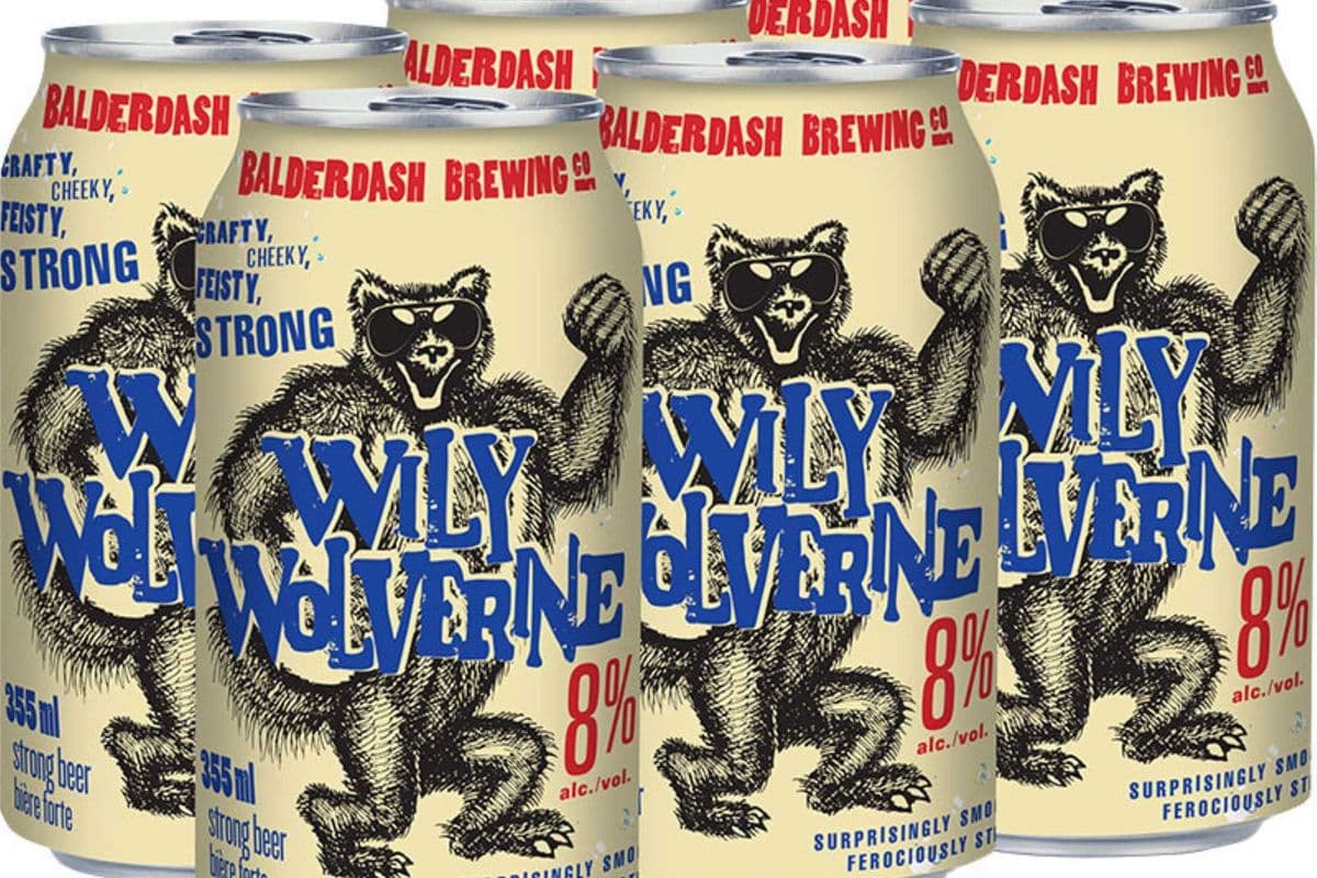 Balderdash Wily Wolverine Strong Lager - 6x355mL Cans (6 x 355 ml)