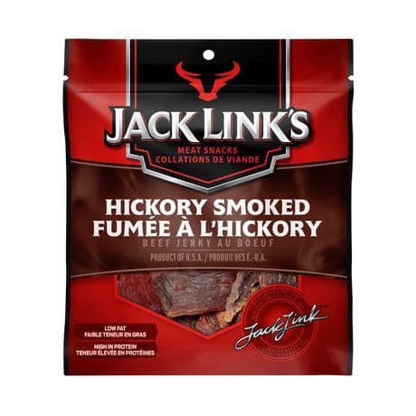 Jack Link's Beef Jerky Fumée a L' Hickory  80g/ Jack Link's Hickory Smoked Beef Jerky 80g