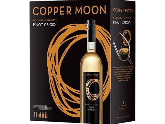 Copper Moon Pinot Grigio 4L white wine (12.0% ABV)