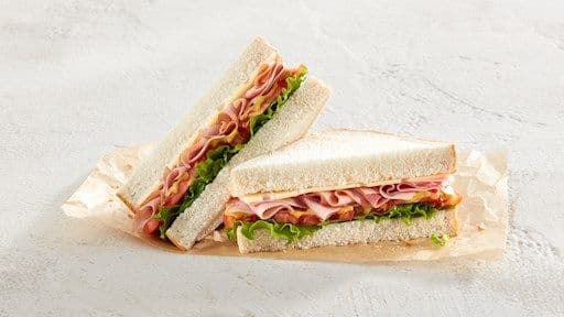 Smoked Turkey Sandwich on Sliced Bread