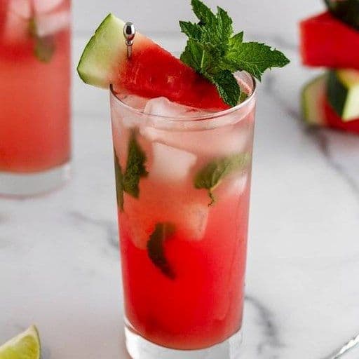 Mocktail mojito melon d'eau sans alcool / Mocktail Mojito Watermelon Alcohol Free