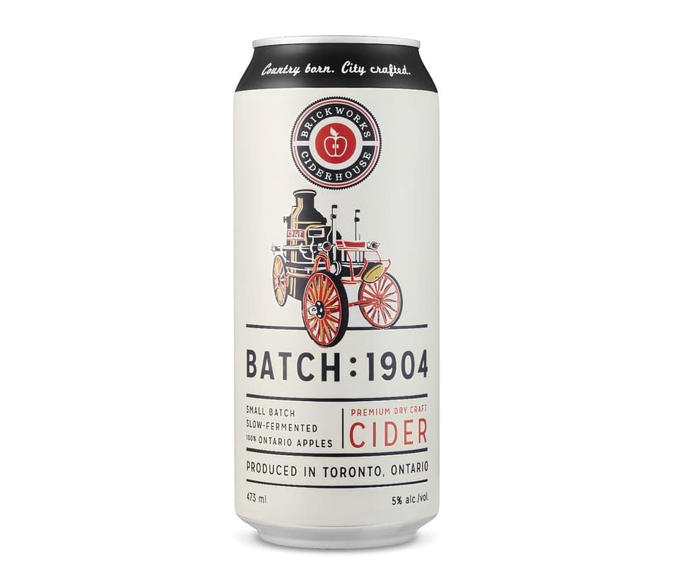 Brickworks Batch 1904, 473mL cider (4.7% ABV)